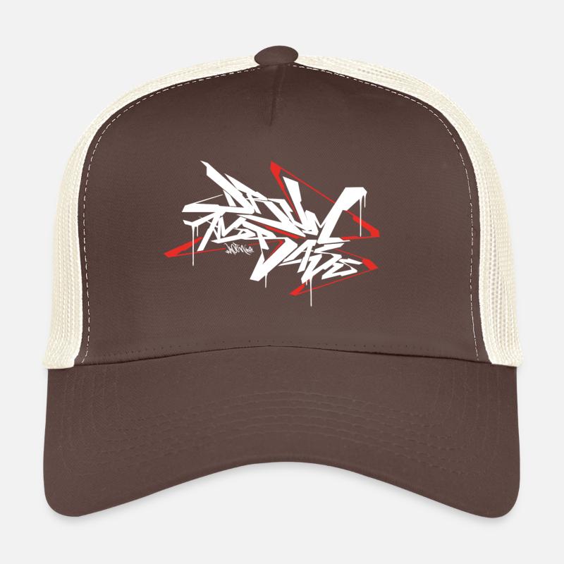 Drum and Bass Graffiti - Trucker Cap - Braun/Beige