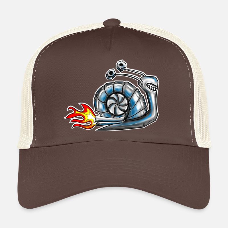 Schnecke mit Turbolader Trucker Cap