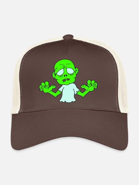 Zombi - Casquette trucker  - marron/beige - Devant