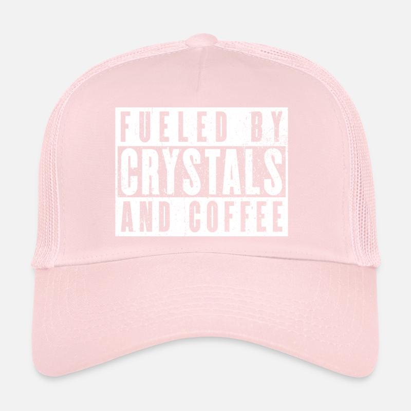 Strength through crystals and caffeine Trucker Cap