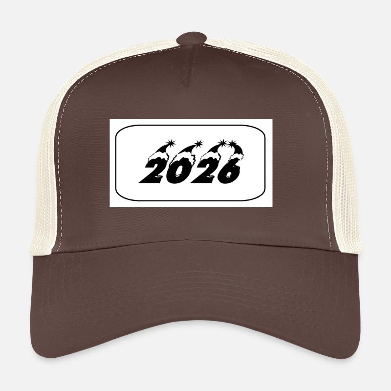 New Year 2026 design with firework ideas Trucker Cap