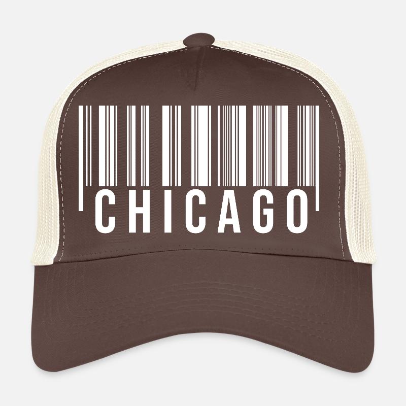 Chicago Barcode1 Trucker Cap
