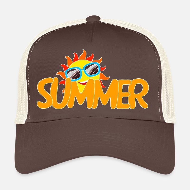 Sommer Sonne mit Cooler Brille Trucker Cap