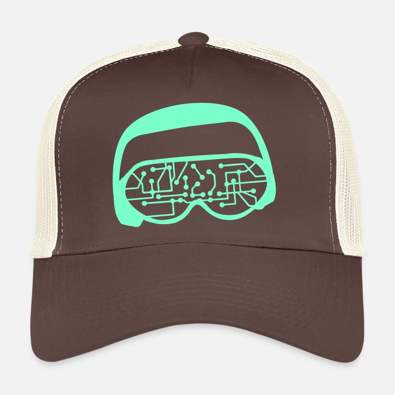 DJ Data Microchip Lunettes de soleil Musique de fête Casquette trucker 