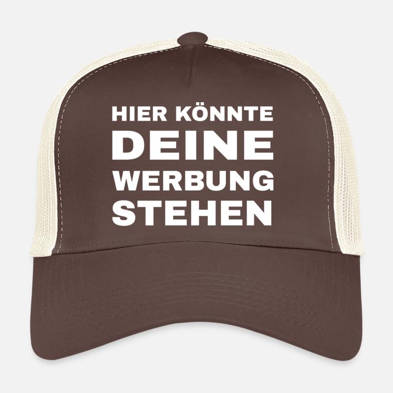 This is where your advertising could be - Trucker Cap - brown/beige