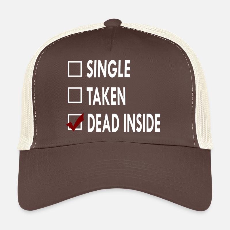 SINGLE DEAD INSIDE Casquette trucker 