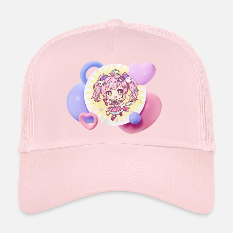 Chibi pastel avec des cœurs Casquette trucker 
