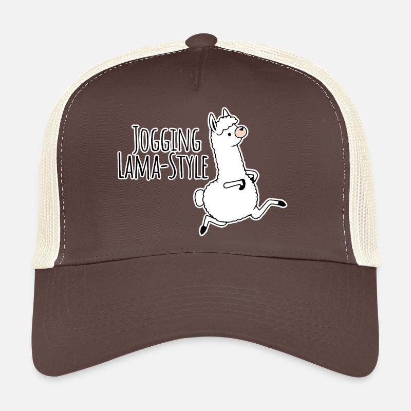 Jogging - style lama ! Idiot mais rapide ! Casquette trucker 
