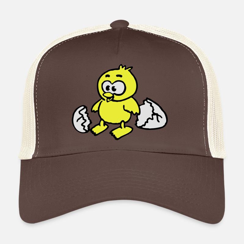 kuken_a_3c - Casquette trucker  - marron/beige
