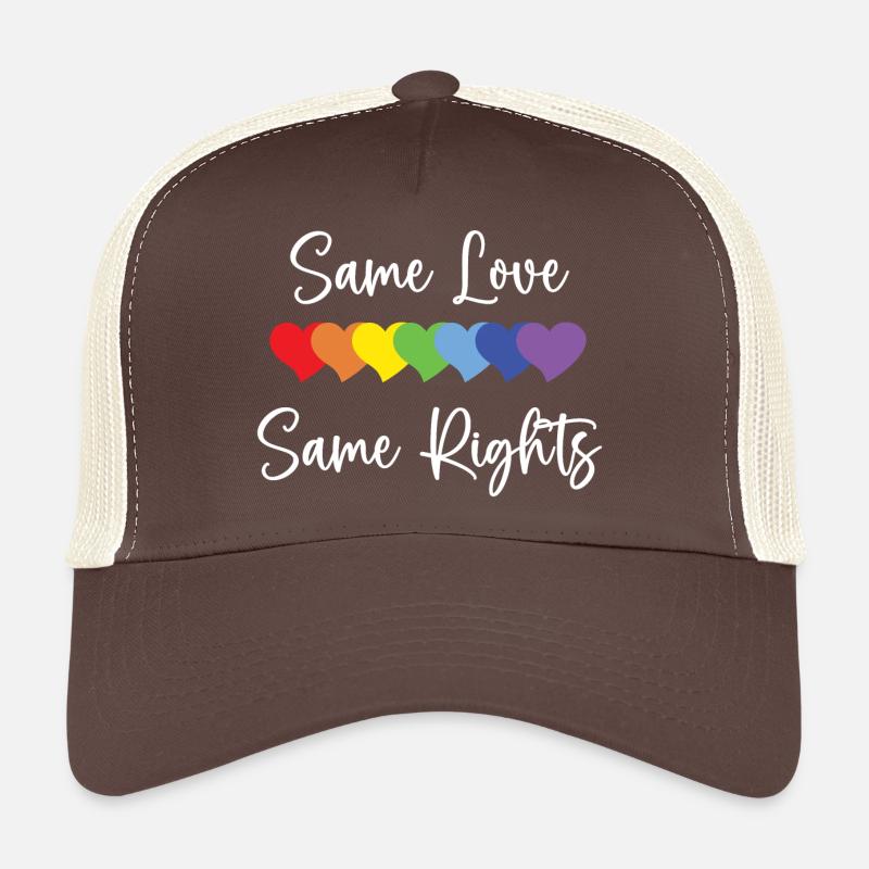 LGBTQ Pride Month - Same Love, Same Rights Trucker Cap