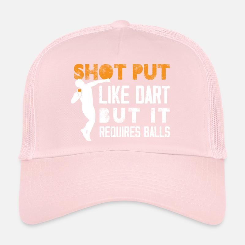 lancer du poids comme les fléchettes mais il nécessite des balles Design Casquette trucker 