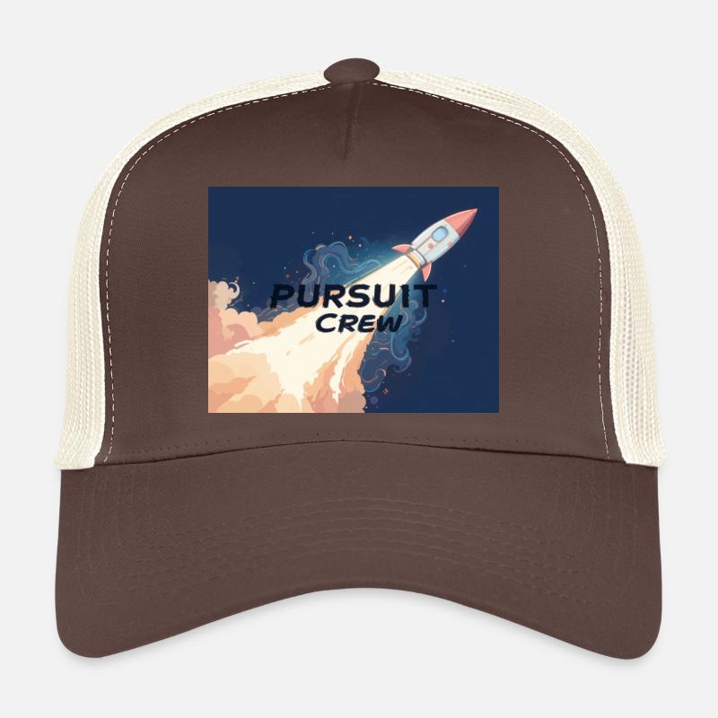 astranought pursuit crew - Trucker Cap - brown/beige