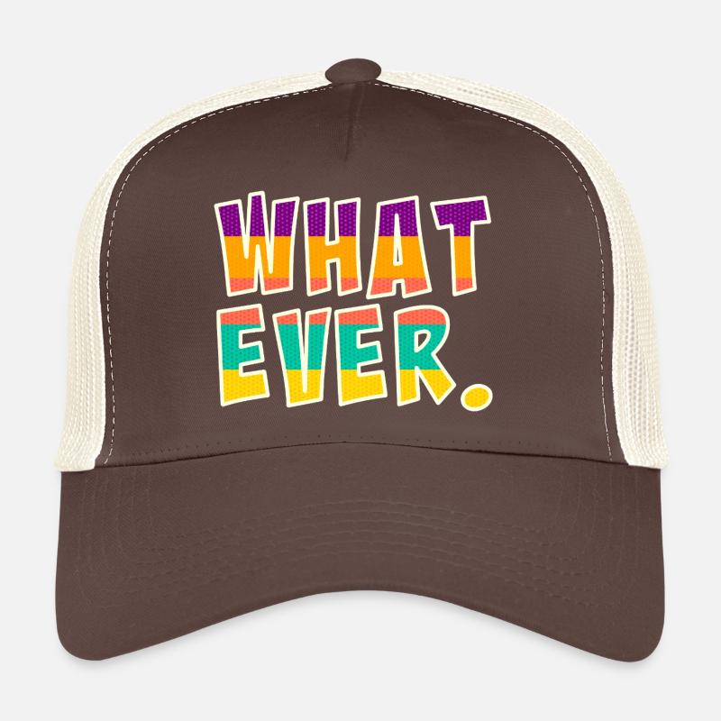 Whatever - Trucker Cap - brown/beige