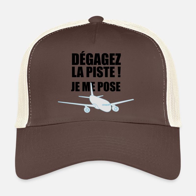JE ME POSE ! - Casquette trucker  - marron/beige