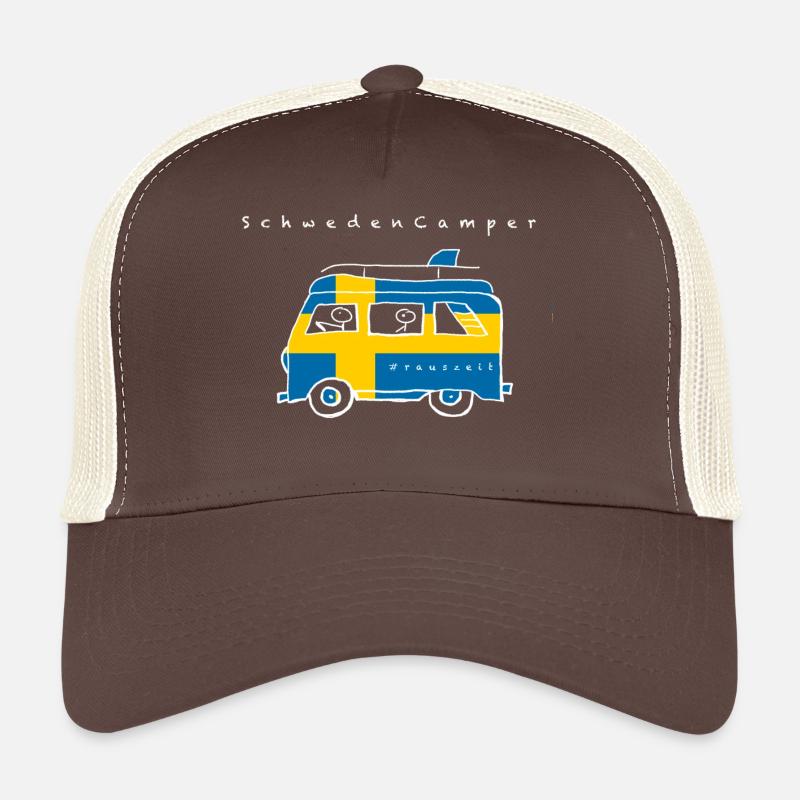 Schweden Camper - Trucker Cap - Braun/Beige