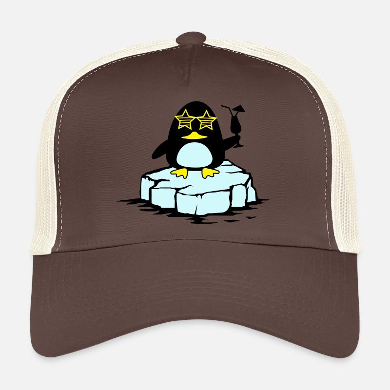 Pingouin de plage Banquise Casquette trucker 