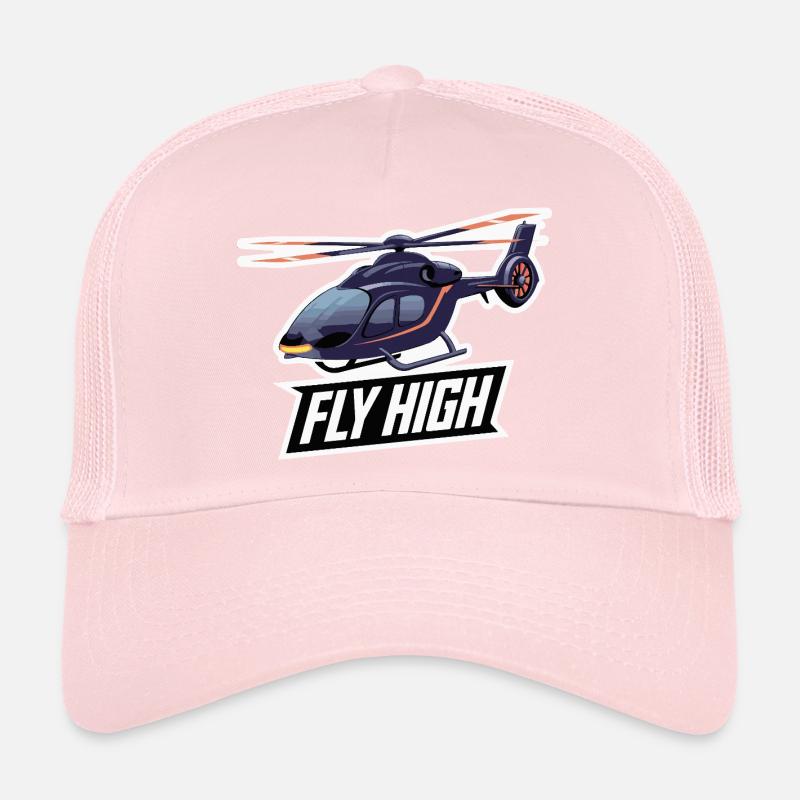 HELICOPTER, FLY HIGH Trucker Cap