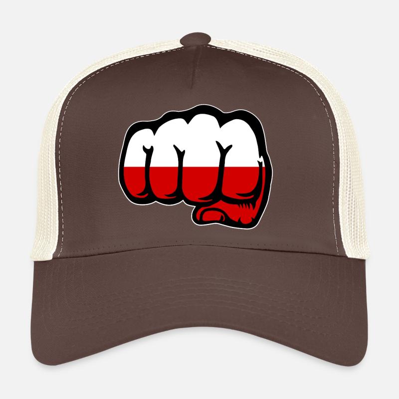 Drapeau de la Pologne Casquette trucker 