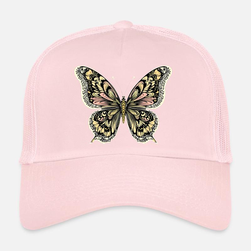 Papillon bohème Casquette trucker 