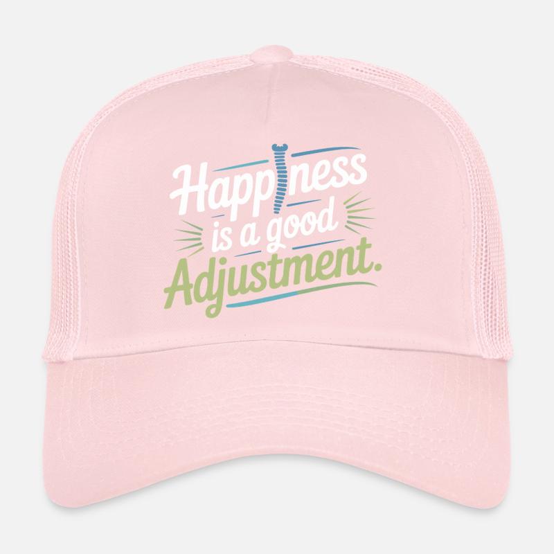 Chiropractor Happiness Is A Good Adjustment  Trucker Cap
