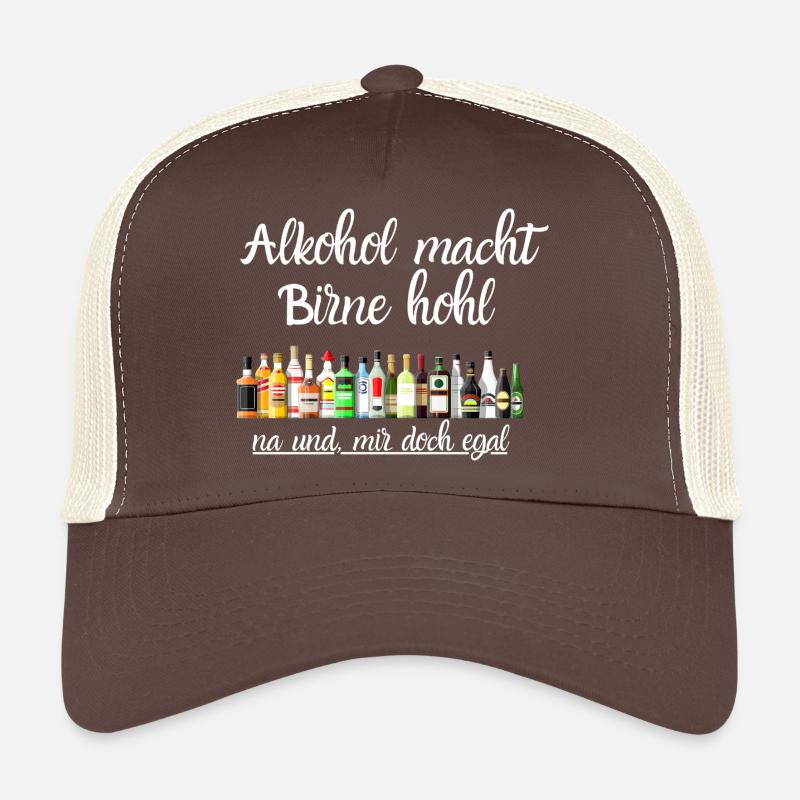 Alkohol macht Birne hohl Trucker Cap