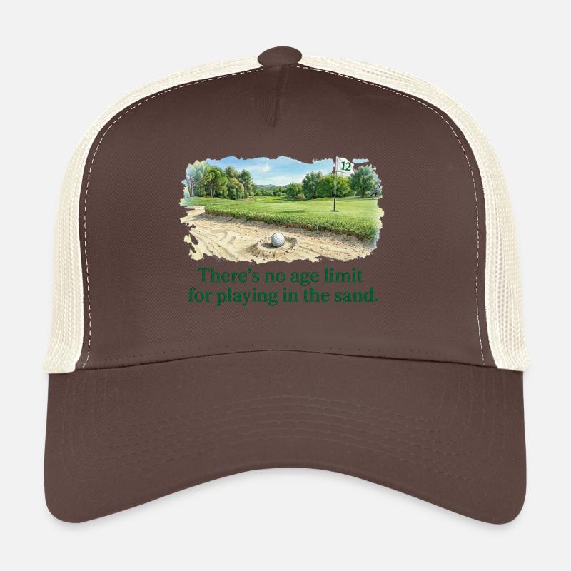 Pas d'âge pour jouer dans le sable golf Casquette trucker 