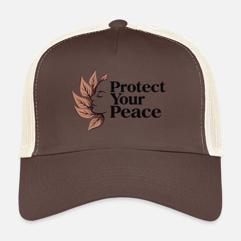 Protect Your Peace Mindfulness and Calm Trucker Cap