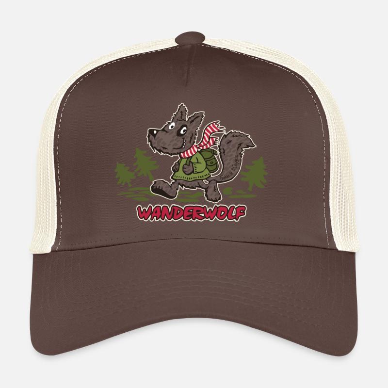 Wanderwolf - Trucker Cap - brown/beige