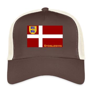 sydslesvig dannebrog - Trucker Cap - Braun/Beige - Vorne