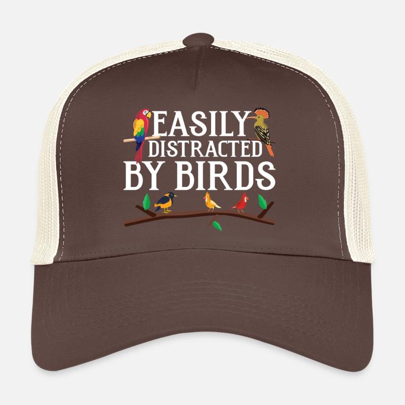 Facilement distrait par les oiseaux Casquette trucker 