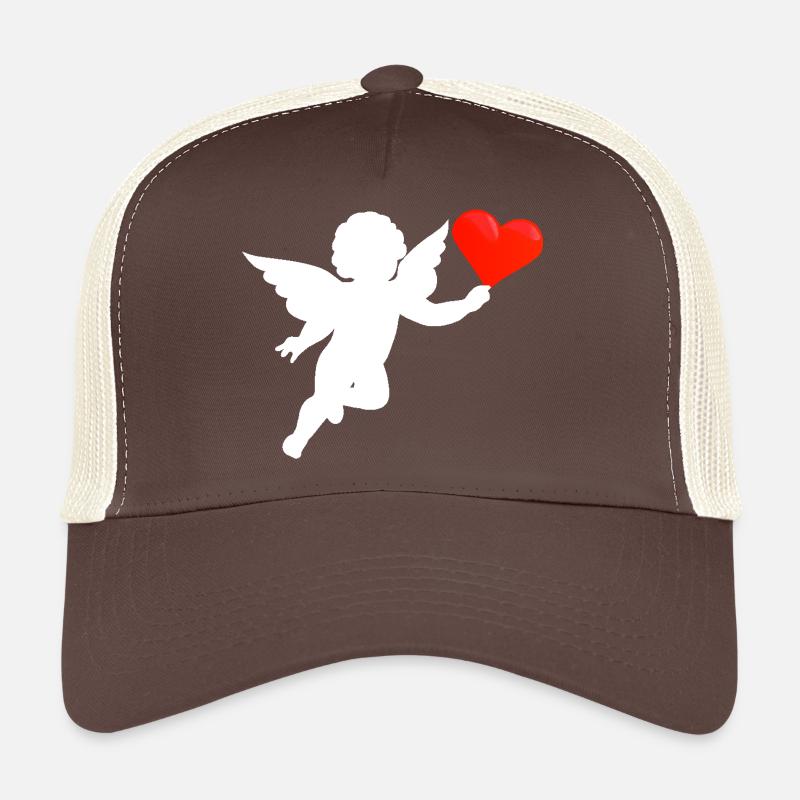 Coeur d'ange, blanc Casquette trucker 