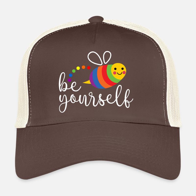 LGBTQ Pride Month - Sei du selbst - Trucker Cap - Braun/Beige