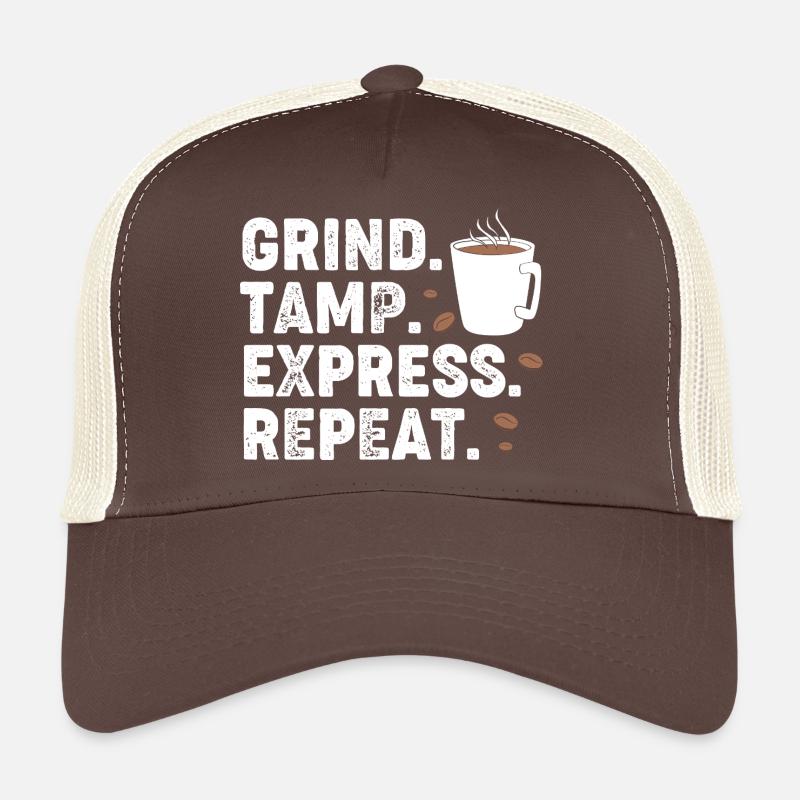 Barista Espresso Kaffee Koffein Trucker Cap