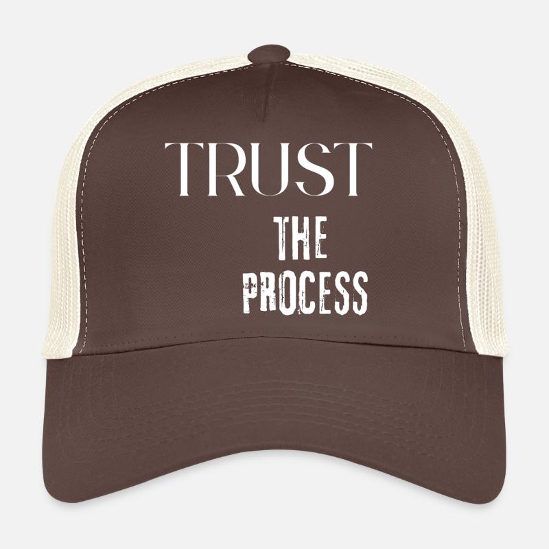 Faites confiance au processus - Casquette trucker  - marron/beige