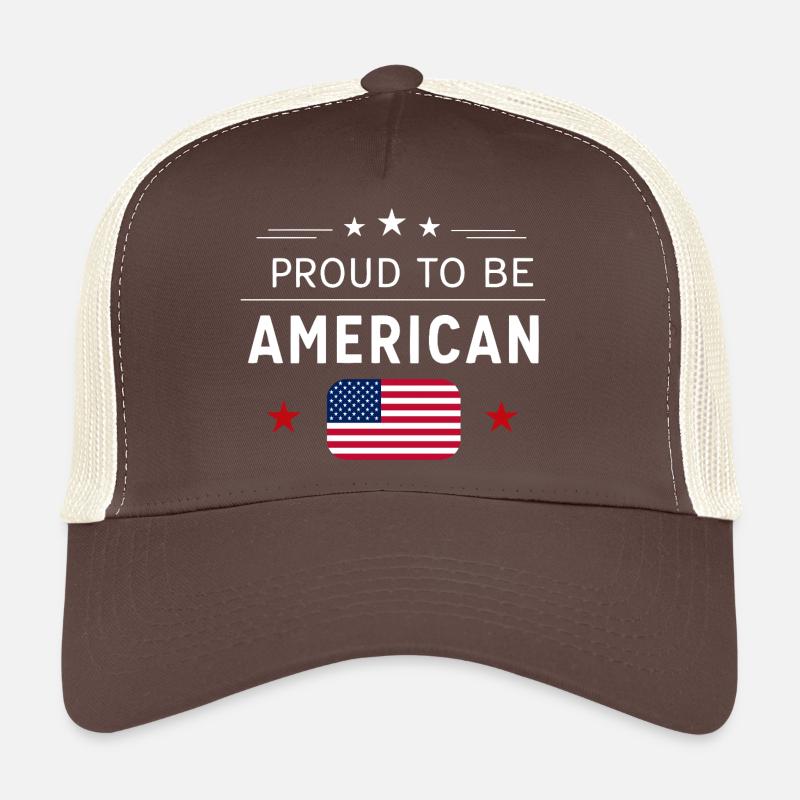 Americana Flag Pride Graphic Casquette trucker 