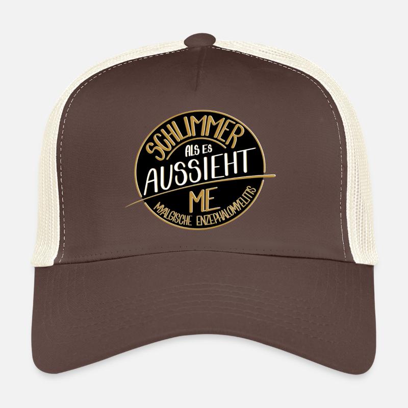 Schlimmer als es aussieht, ME  - Trucker Cap - Braun/Beige