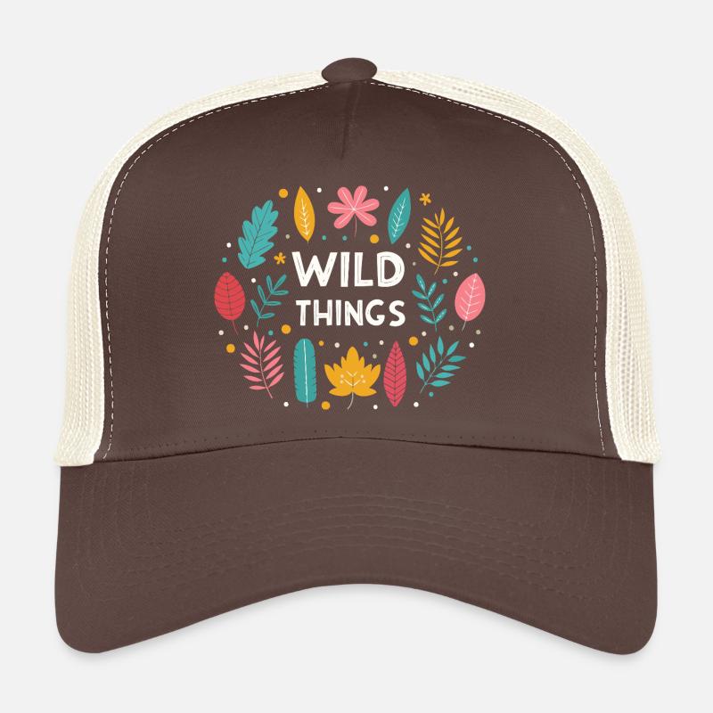 Wild Things Floral Pattern Trucker Cap