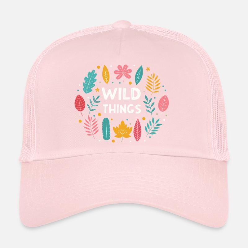 Wild Things Floral Pattern Trucker Cap