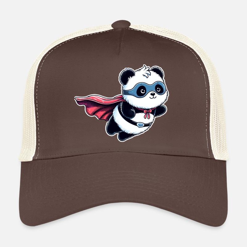 Panda Ours Héros Super-héros Teddy Casquette trucker 