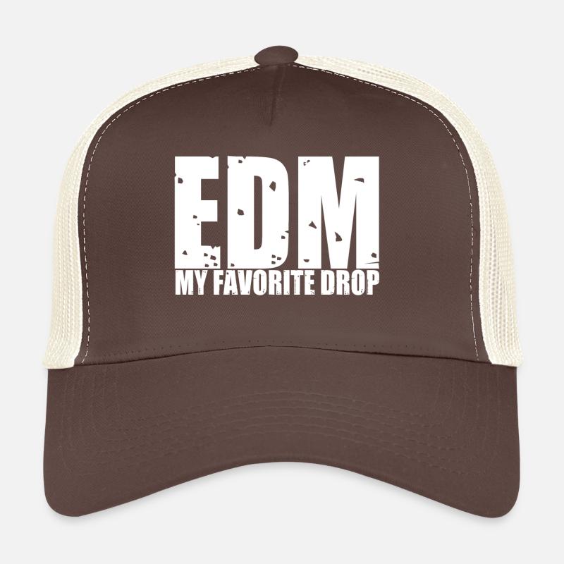 EDM durch Kaotika - Trucker Cap - Braun/Beige
