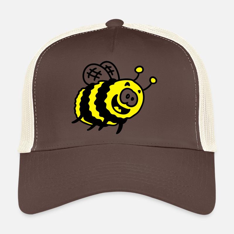 bourdon drôle - Casquette trucker  - marron/beige