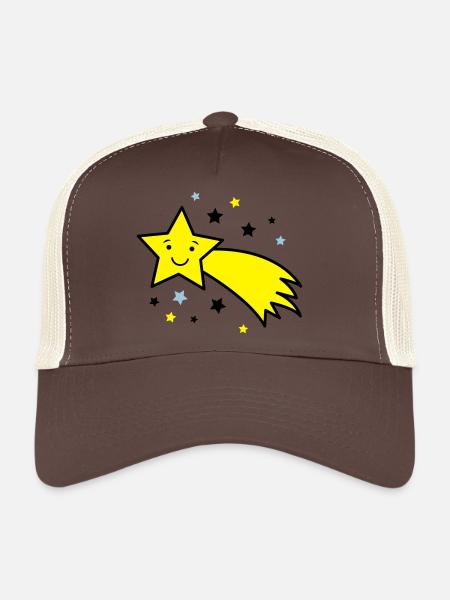 sternschnuppe_03 - Trucker Cap - brown/beige - Front