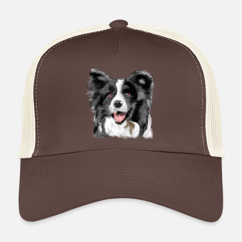 Border Collie - Trucker Cap - Braun/Beige