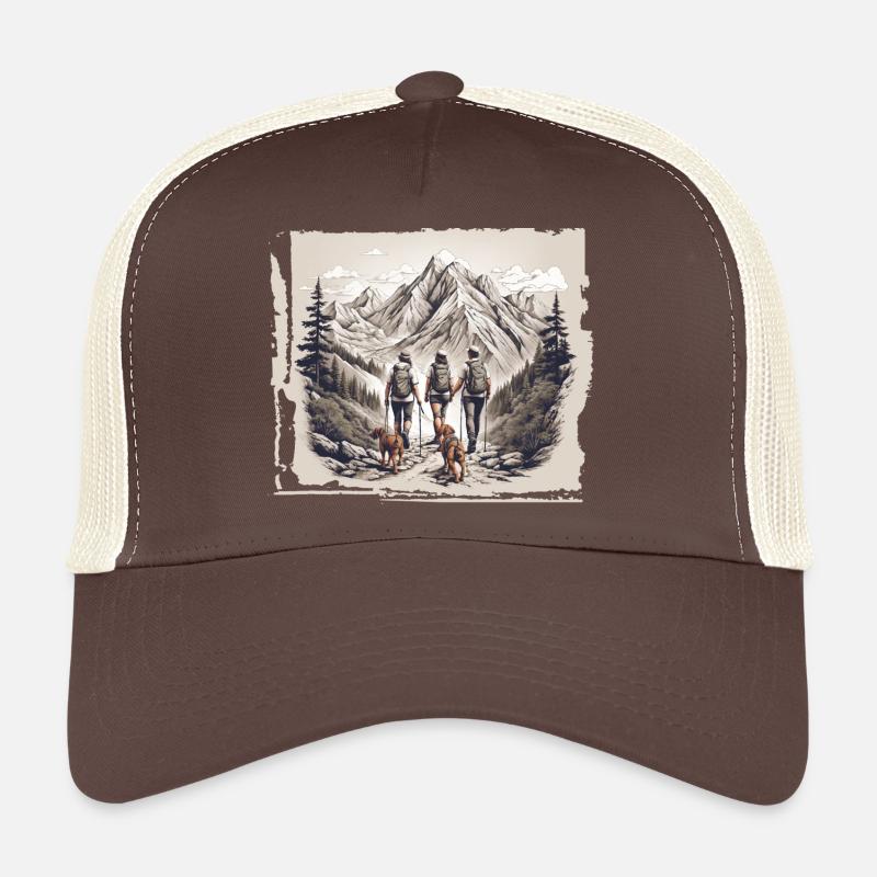 Bergabenteuer im Wald - Trucker Cap - Braun/Beige
