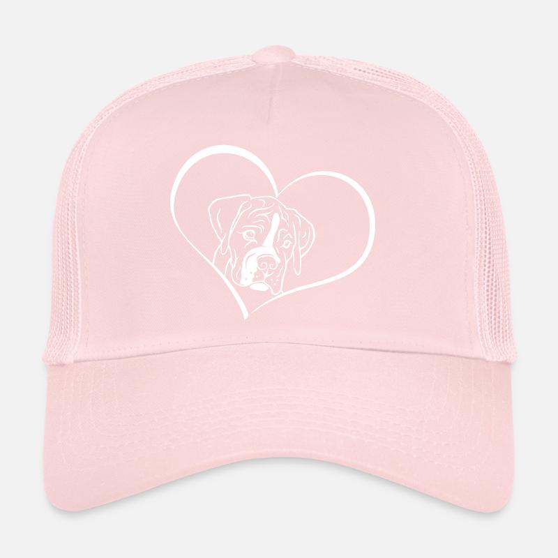 Chiot boxer dans le cœur Casquette trucker 