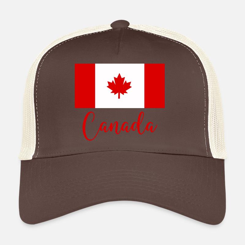 Canada Canada - Casquette trucker  - marron/beige