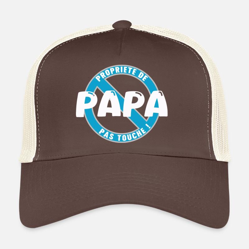 Propriété de papa, blanc Casquette trucker 