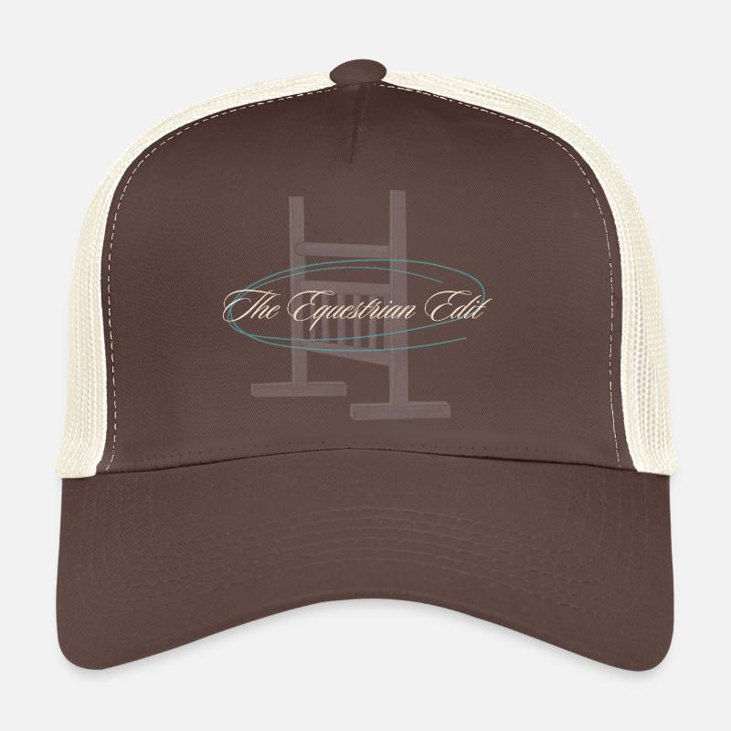 Obstacle cheval - Casquette trucker  - marron/beige
