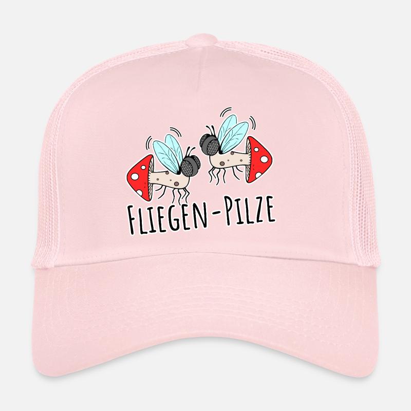 Deux champignons mouches Casquette trucker 