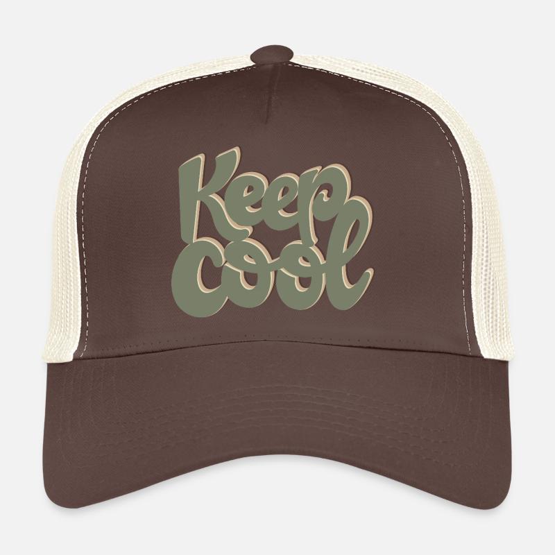 KEEP COOL - Trucker Cap - Braun/Beige